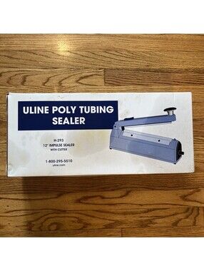 Uline 12" Impulse Poly Bag Sealer and Cutter Combo H-293 120v 146w - Brand New
